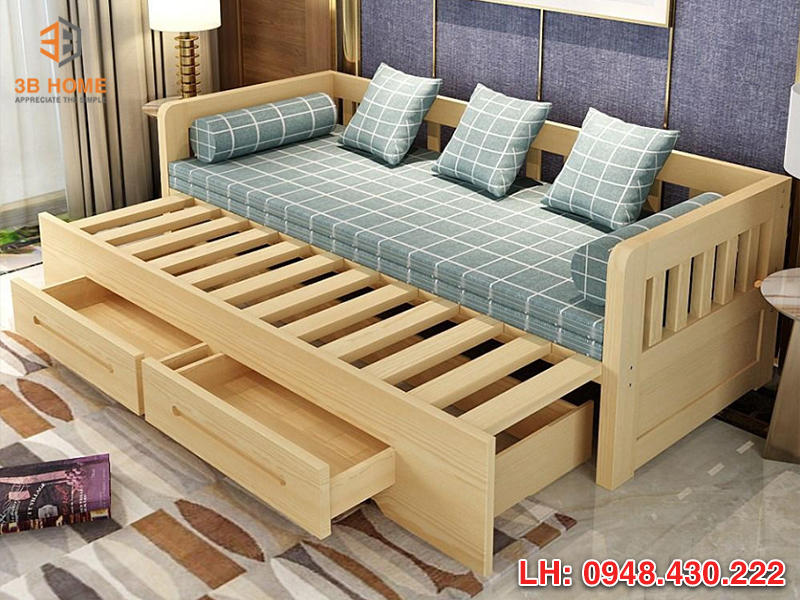 Sofa giường gỗ thông minh - Sản phẩm tiện lợi, đa năng cho không gian sống